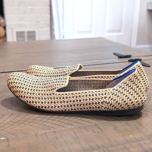 Rothy's The Loafer in Gold Houndstooth Sz 8 - Picture 4 of 12